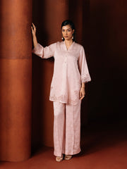 Pret Embroidered Satin Co-Ord Set - EWTKED6-86150ST