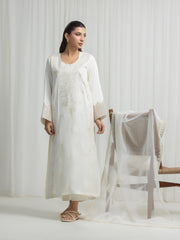 Embroidered Satin Suit - EWTKED6-86193-3P
