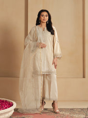 Embroidered Jacquard Suit - EWTKED6-86228-3P