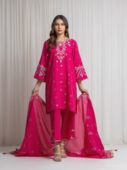 Embroidered Jacquard Suit - EWTKED6-86276-3P