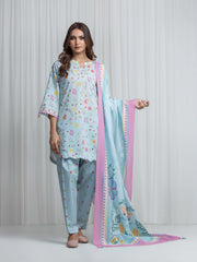 Printed Lawn Suit - EWTKP6-86306-3P