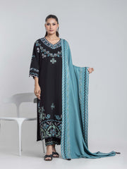 Embroidered Khaddar Suit - EWTKED6-86466-3P