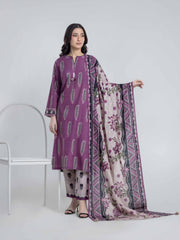 Printed Khaddar Suit - EWTKP6-86526-3P