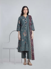 Printed Khaddar Suit - EWTKP6-86533-3P