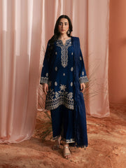 Unstitched Embroidered Silk Suit - EWU6V16-32096-3P