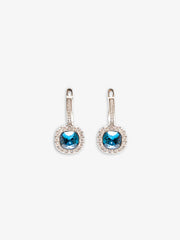 Blue Cubic Stone Earrings - EAWE5-050