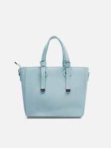 Women's Light Blue Crossbody Satchel Bag - EAWHB5-035