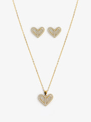 Heart Link Jewelry Set - EAWJS6-010