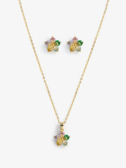 Floral Link Jewelry Set - EAWJS6-011