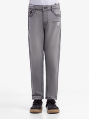 Boy's Grey Denim Pant - EBBDP5-043