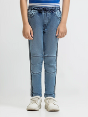 Boy's Mid Blue Denim Pant - EBBDP6-007