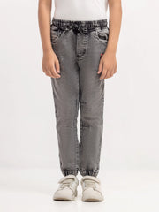 Boy's Grey Denim Pant - EBBDP6-010