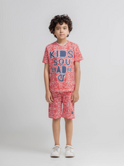 Boy's White & Red Co Ord Set - EBTCS6-032