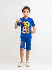 Boy's Electric Blue Co Ord Set - EBTCS6-033