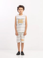 Boy's White Co Ord Set - EBTCS6-040