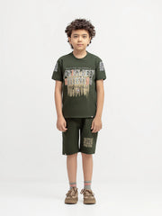 Boy's Olive Co Ord Set - EBTCS6-056