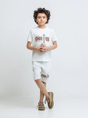 Boy's White Co Ord Set - EBTCS6-059