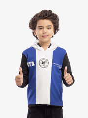 Boy's Black Multi Hoodie - EBTH5-011