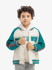 Boy's Cream Multi Jacket - EBTJK5-003-2P