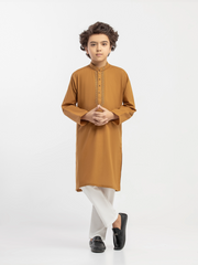 Boy's Mustard Kurta - EBTK5-4059