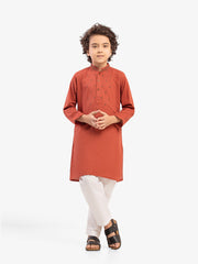Boy's Rust Kurta - EBTKC5-031