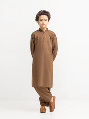Boy's Brown Kurta Shalwar - EBTKS6-4104