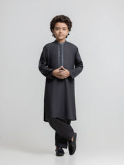 Boy's Charcoal Kurta Shalwar - EBTKS6-4106