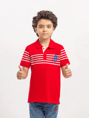 Boy's Red Polo Shirt - EBTPS6-003