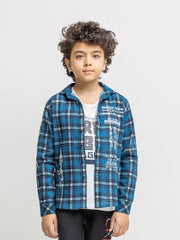 Boy's Blue & White Shirt - EBTS5-27581-2P