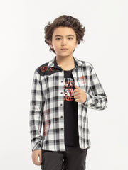 Boy's Black & White Shirt - EBTS5-27584-2P
