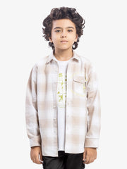 Boy's Beige Shirt & T-Shirt - EBTSF5-27653-2P