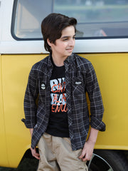 Boy's Black & Grey Shirt - EBTSF5-27657-2P