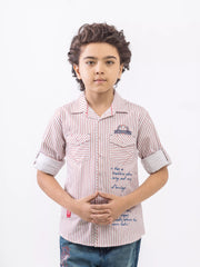 Boy's White & Red Shirt - EBTSF5-27683