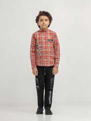 Boy's Red & White Shirt - EBTSF6-27689-2P
