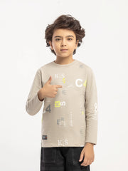 Crew Neck Typographic Sweatshirt - EBTSS5-020