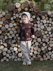 Boy's Deep Plum Sweatshirt - EBTSS5-025