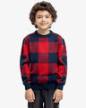 Boy's Red & Blue Sweater - EBTSWT24-023