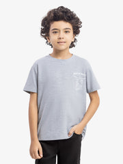 Boy's Heather Grey T-Shirt - EBTTS5-035