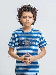 Boy's Ocean & White T-Shirt - EBTTS5-041