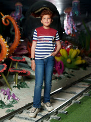 Boy's White Multi T-Shirt - EBTTS6-005
