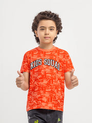 Boy's Peach T-Shirt - EBTTS6-011