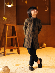 Boy's Black Kurta Pajama - ECBTKP5-005