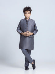 Embroidered Jacquard Waistcoat Suit - ECBTWCS5-044