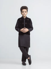 Embroidered Silk Waistcoat Suit - ECBTWCS6-106