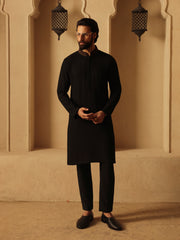 Embroidered Shiffli Kurta Pajama - ECMTKP5-003