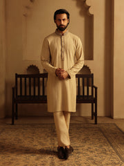 Embroidered Shiffli Kurta Pajama - ECMTKP5-006