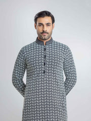 Embroidered Schiffli Kurta Pajama - ECMTKP6-037