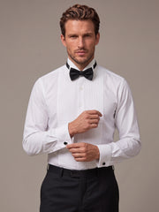 Front Pleated Tuxedo Shirt - ECMTST6-1002