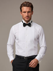 Front Pleated Tuxedo Shirt - ECMTST6-1003