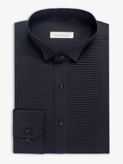 Front Pleated Tuxedo Shirt - ECMTST6-1004